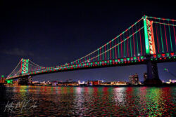 Ben Franklin Bridge at Night